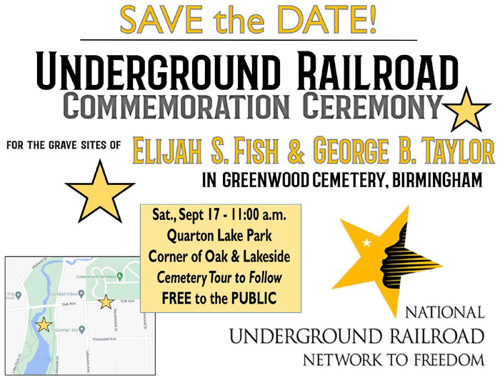 Underground Railroad Commemoration Ceremony